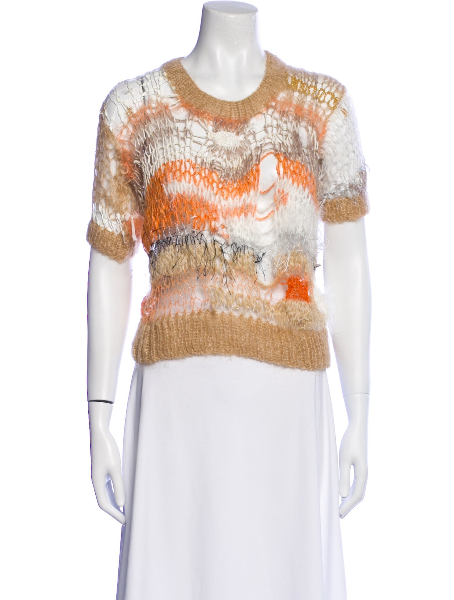 Rodarte Mohair Crew Neck Sweater