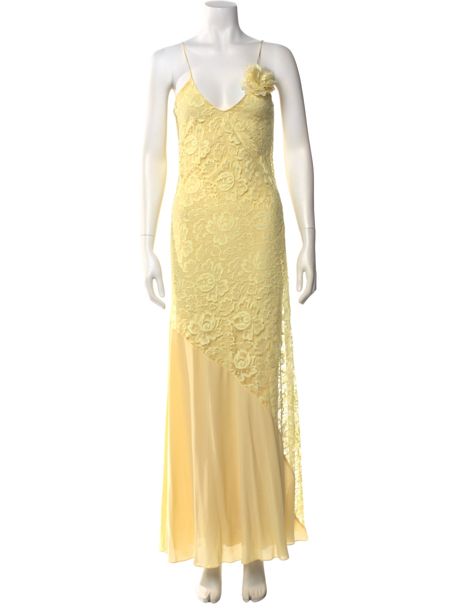 Rodarte V-Neck Long Dress