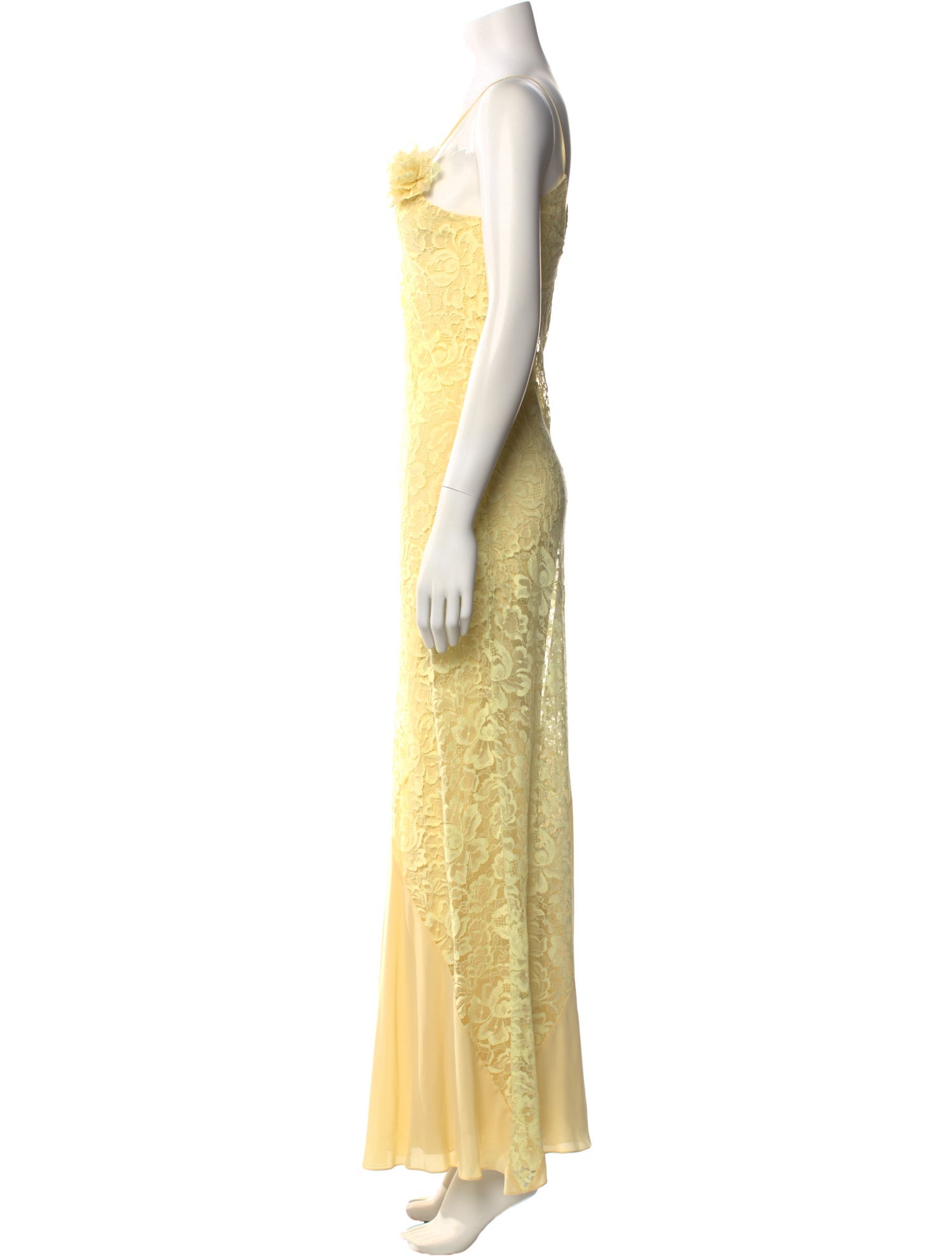 Rodarte V-Neck Long Dress
