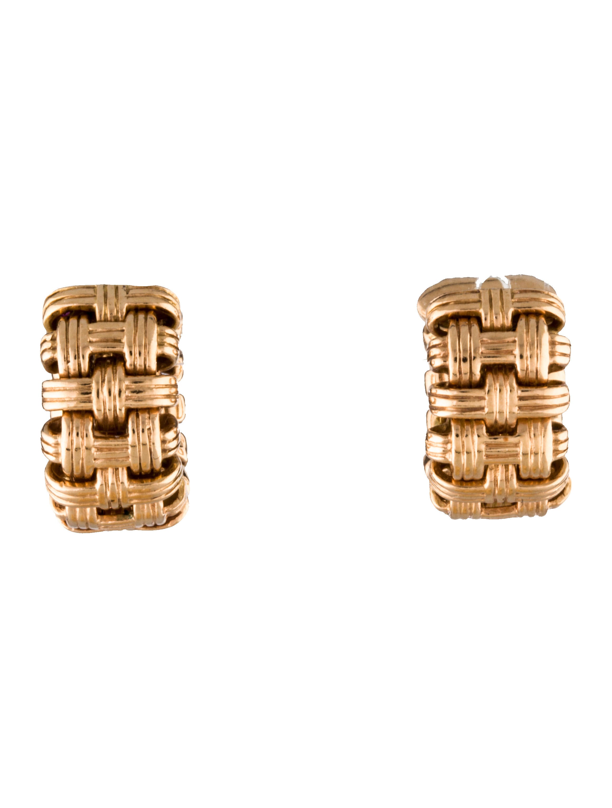 Roberto Coin Basket Weave Earrings Earrings ROE20338 The RealReal
