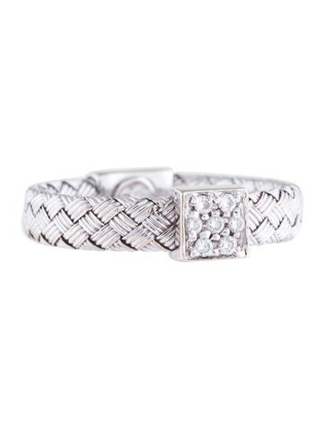 Roberto Coin 18K Diamond Woven Band