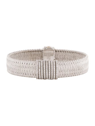 Roberto Coin 18K Diamond Silk Weave Bracelet