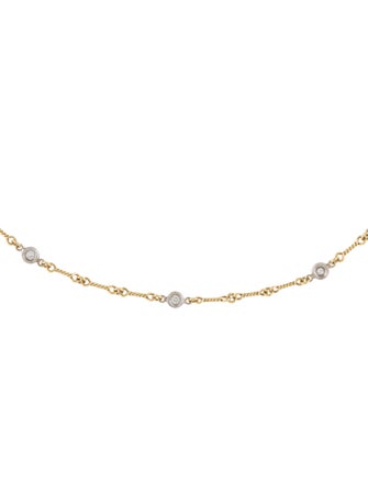 Roberto Coin 18K Diamond Station Twist Necklace