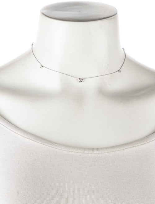 Roberto Coin 18K Diamond Heart Station Necklace