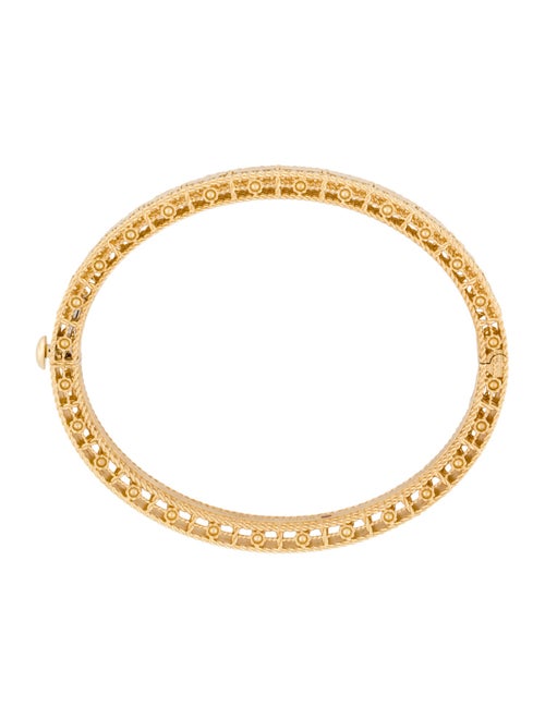 Roberto Coin 18K Diamond Deco Edge Bangle