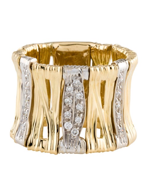 Roberto Coin 18K Two-Tone Elephantino Diamond Flex Band