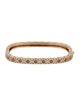 Roberto Coin 18K Diamond Pavé Pois Moi Square Bangle