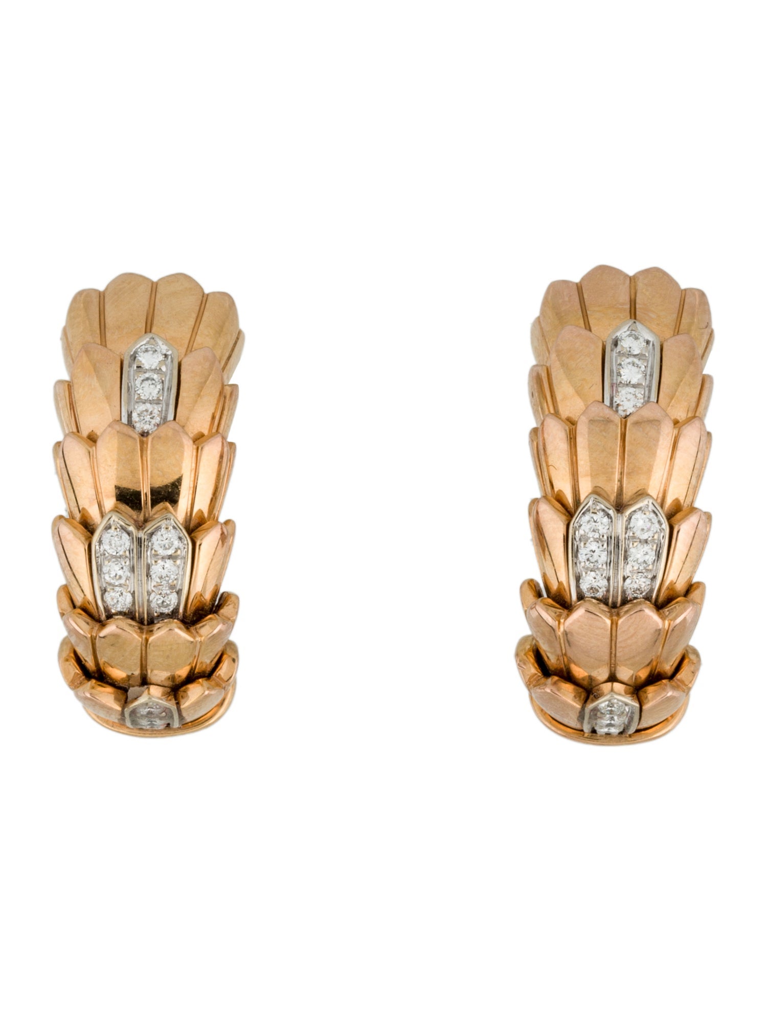 Roberto Coin 18K Diamond Earclip Earrings