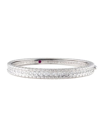 Roberto Coin 18K Diamond Cento Florentine Bangle
