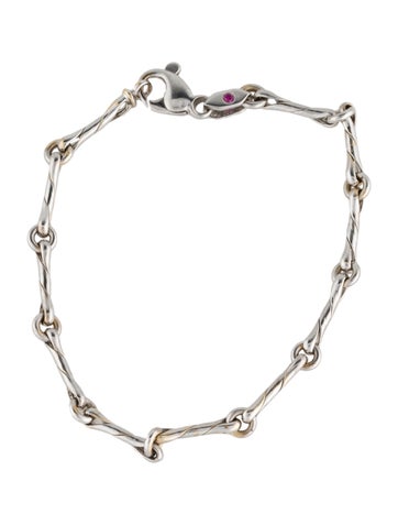 Roberto Coin Link 18K Twisted Bracelet