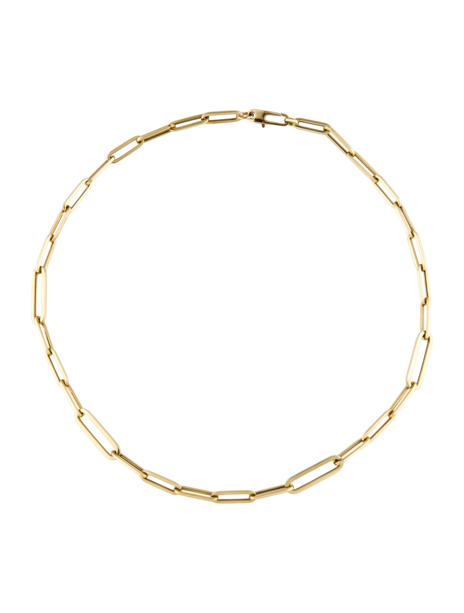 Roberto Coin 18K Alternating Paperclip Link Chain Necklace