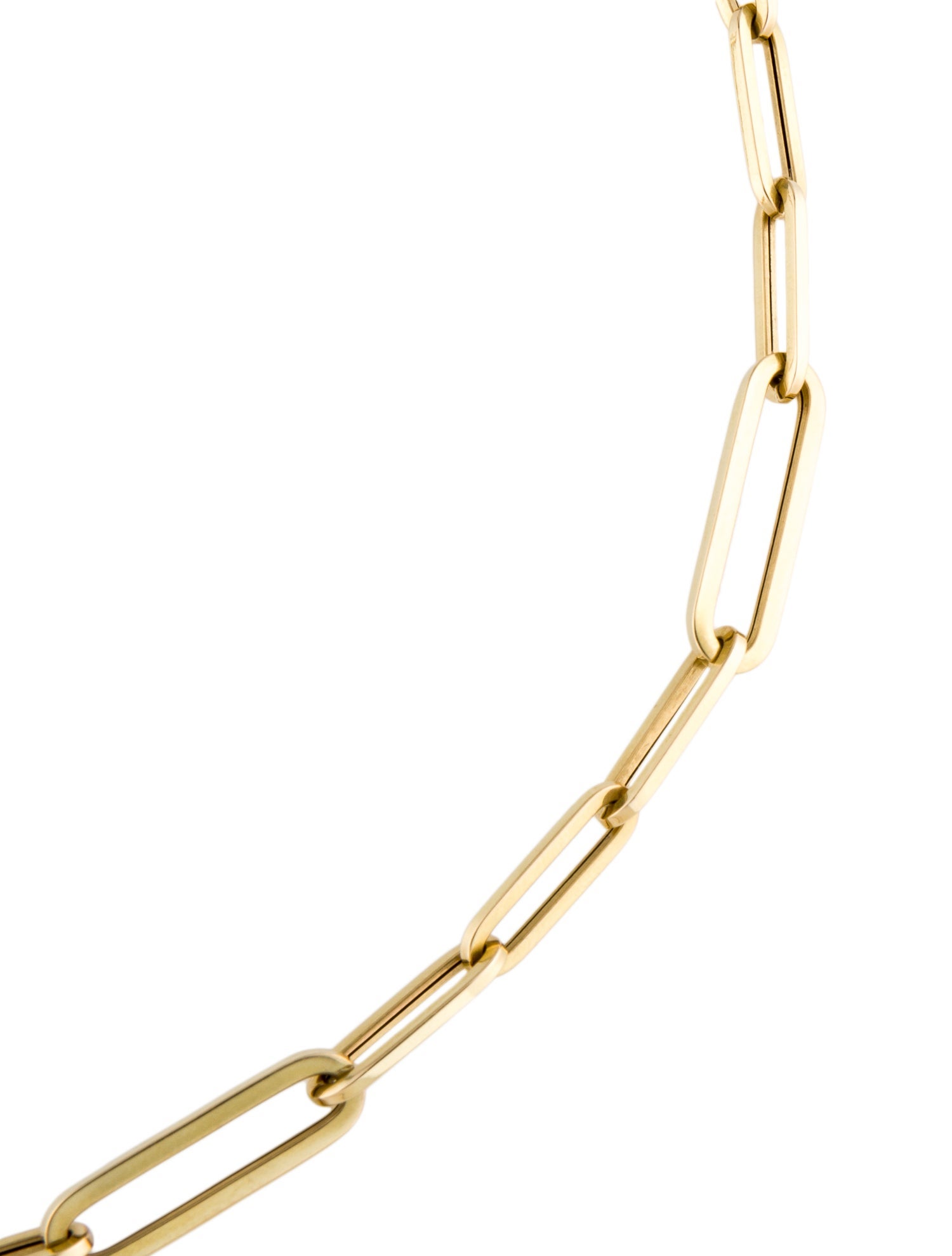 Roberto Coin 18K Alternating Paperclip Link Chain Necklace
