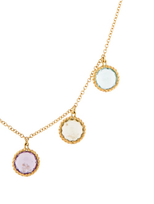 Roberto Coin 18K Multistone & Diamond Ipanema Station Necklace