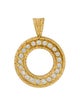 Roberto Coin 18K 1.47ctw Diamond Coin Cento Florentine Pendant