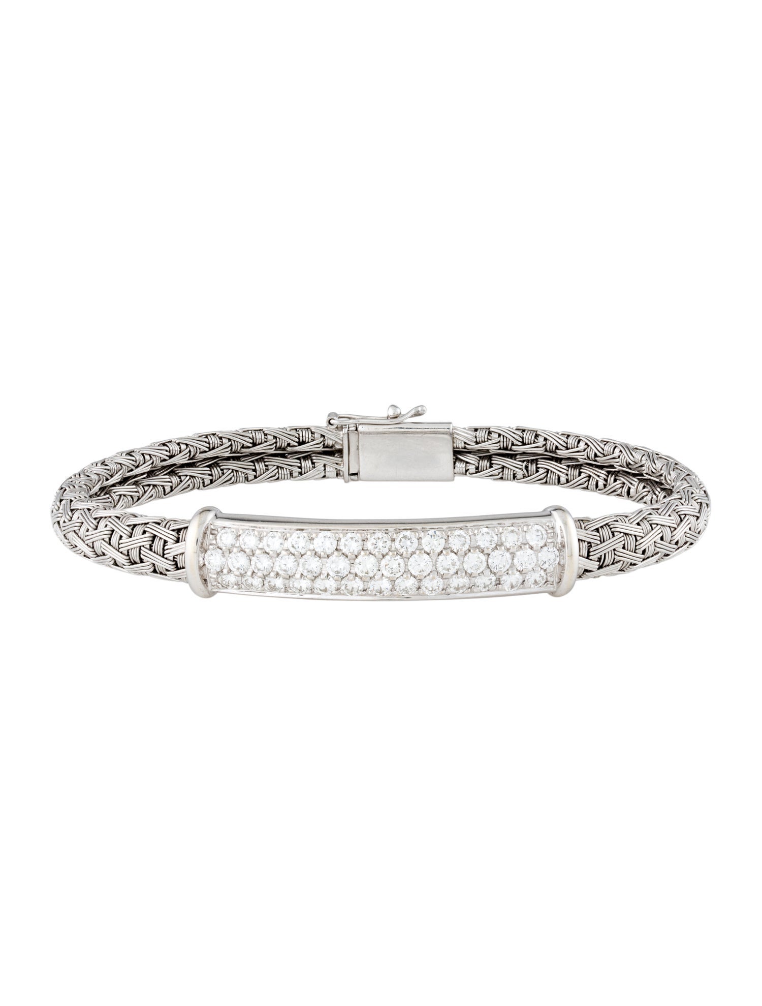 Roberto Coin 18K 1.92ctw Diamond Woven Bracelet