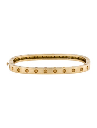 Roberto Coin 18K Diamond Pois Moi Square Bangle