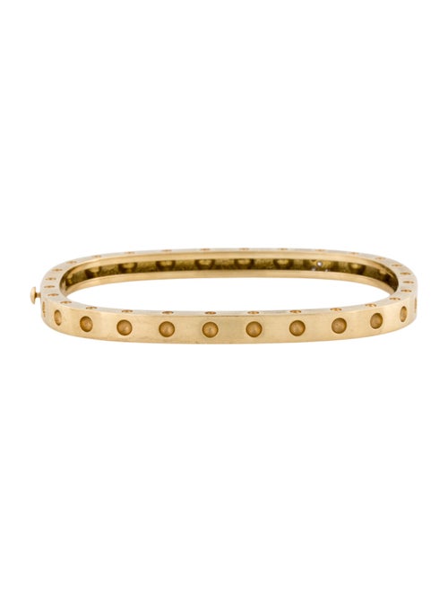 Roberto Coin 18K Diamond Pois Moi Square Bangle