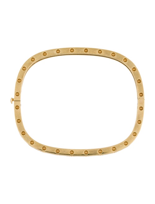 Roberto Coin 18K Diamond Pois Moi Square Bangle