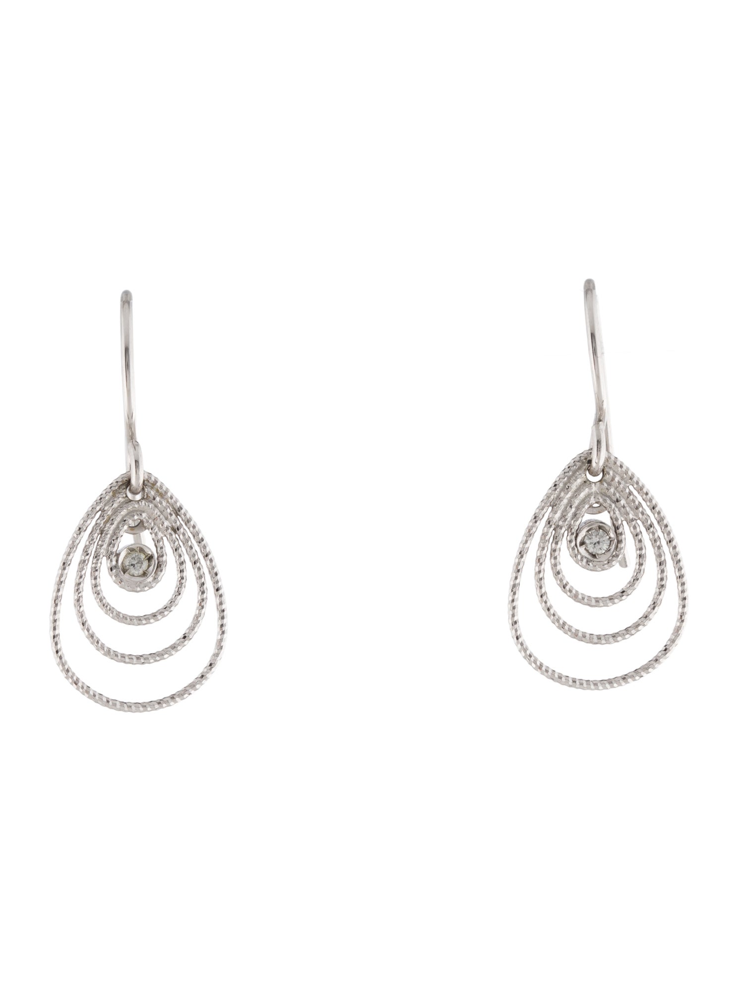 Roberto Coin 18K Diamond Mauresque Drop Earrings