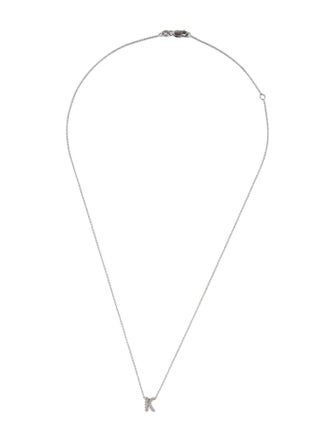Roberto Coin 18K Diamond Letter 'K' Pendant Necklace