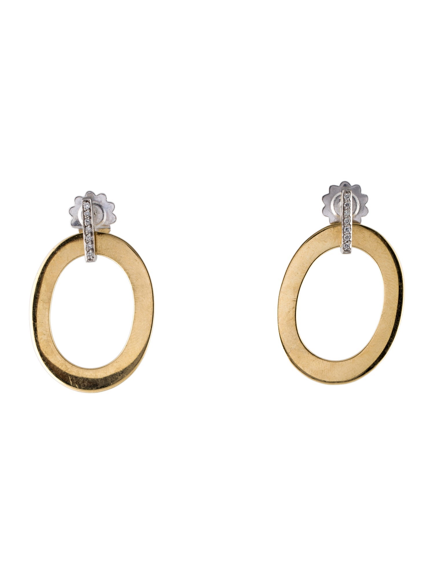 Roberto Coin 18K Diamond Drop Earrings