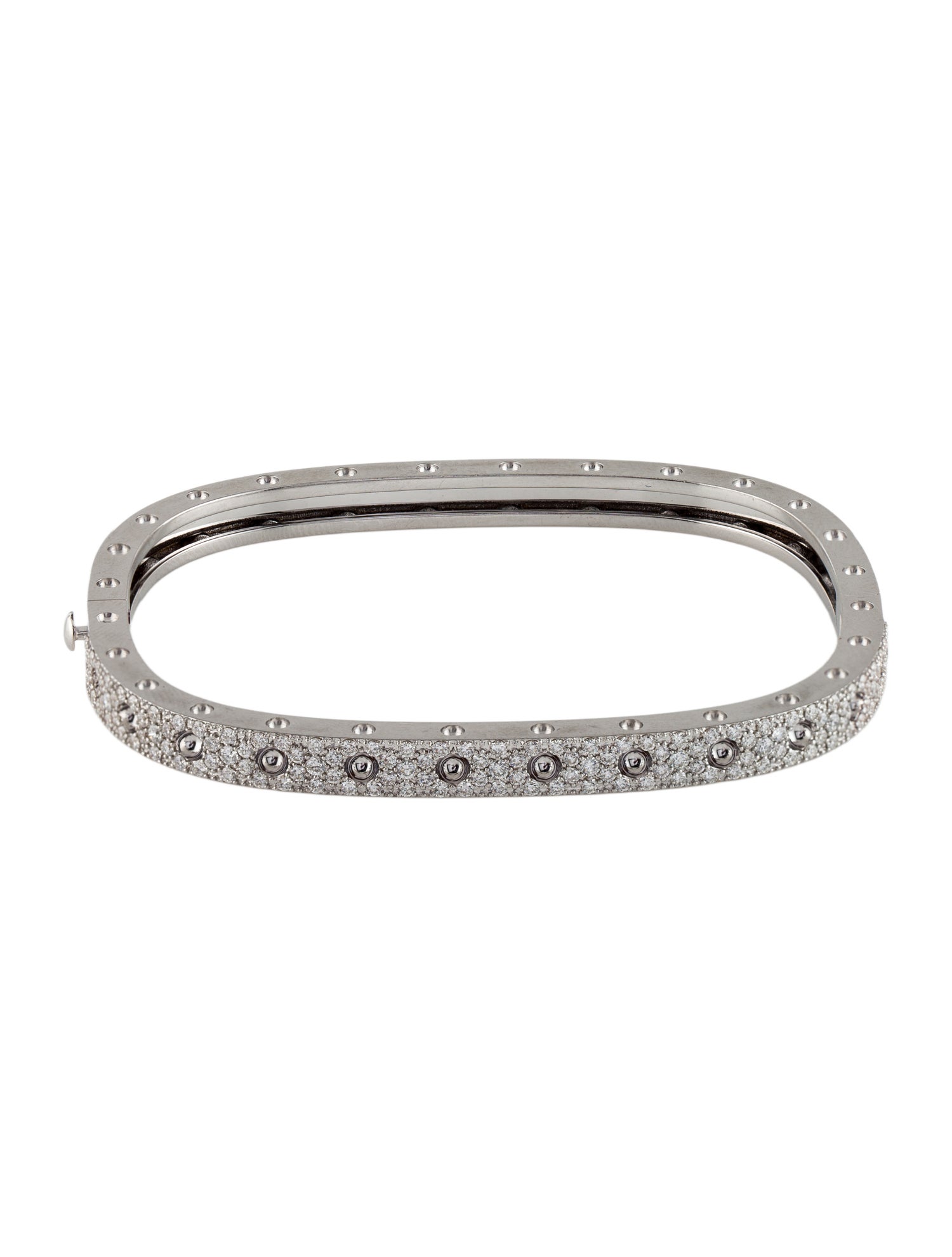 Roberto Coin 18K 1.29ctw Diamond Pois Moi Bangle Bracelet
