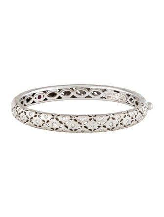 Roberto Coin 18K Diamond Granada Hinged Bangle