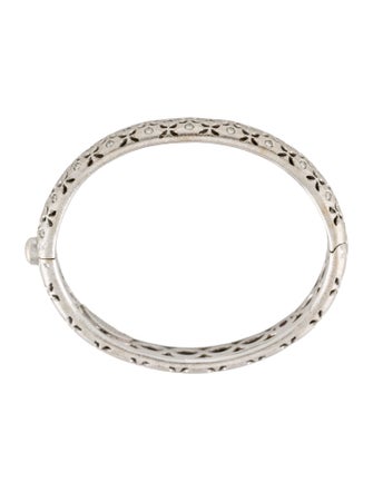 Roberto Coin 18K Diamond Granada Hinged Bangle