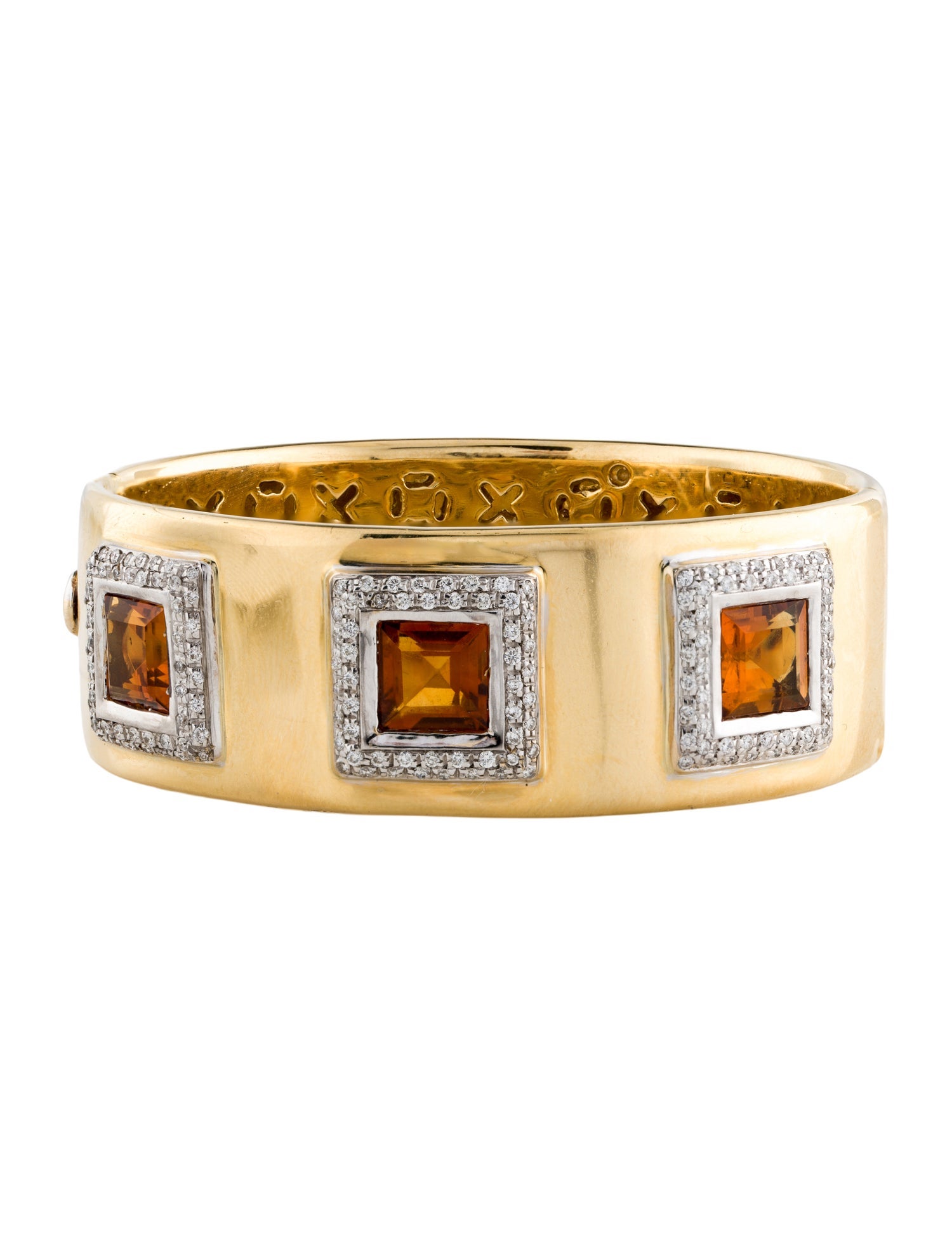 Roberto Coin 18K Citrine & Diamond Bangle Bracelet