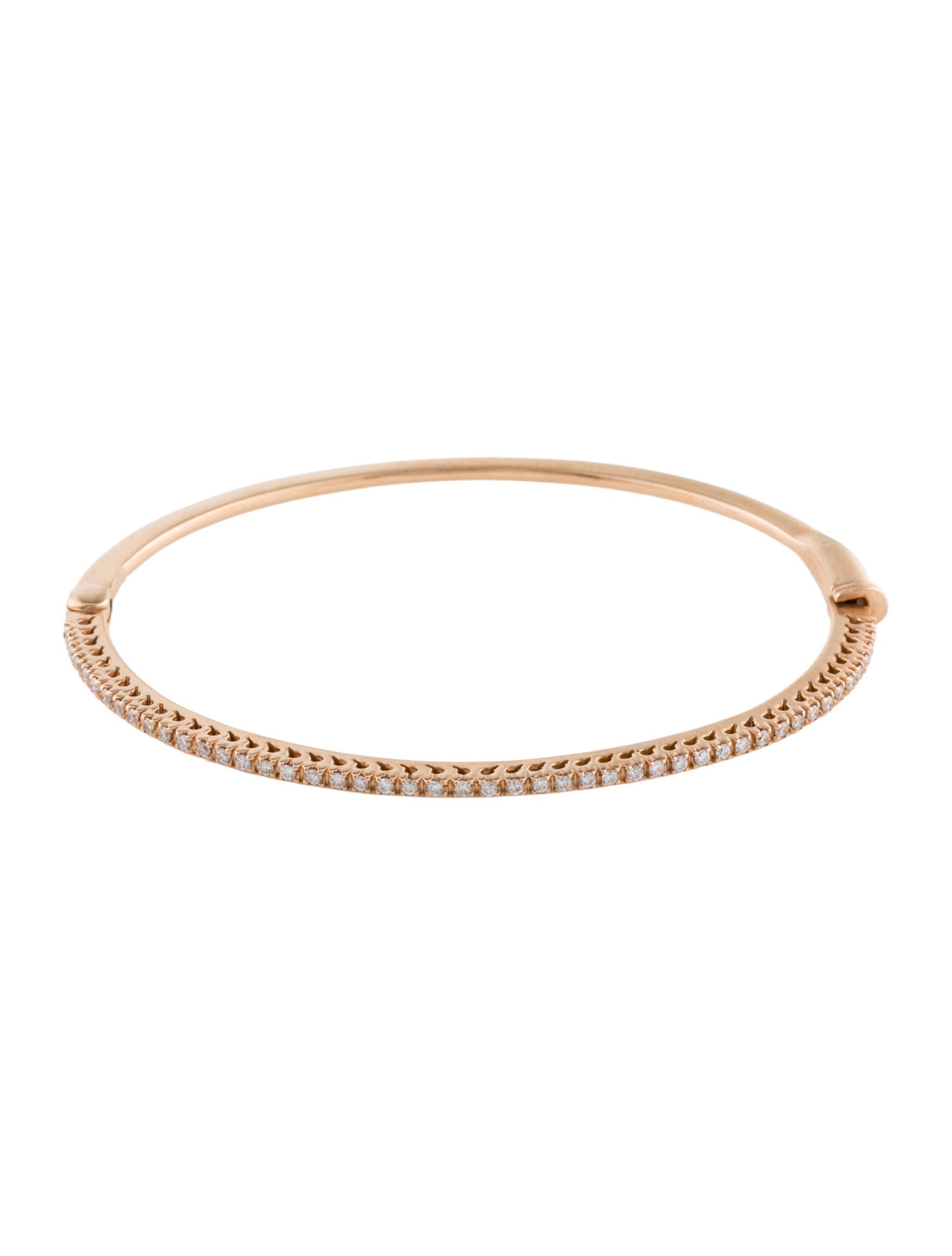 Roberto Coin 18k Diamond Hinged Bangle