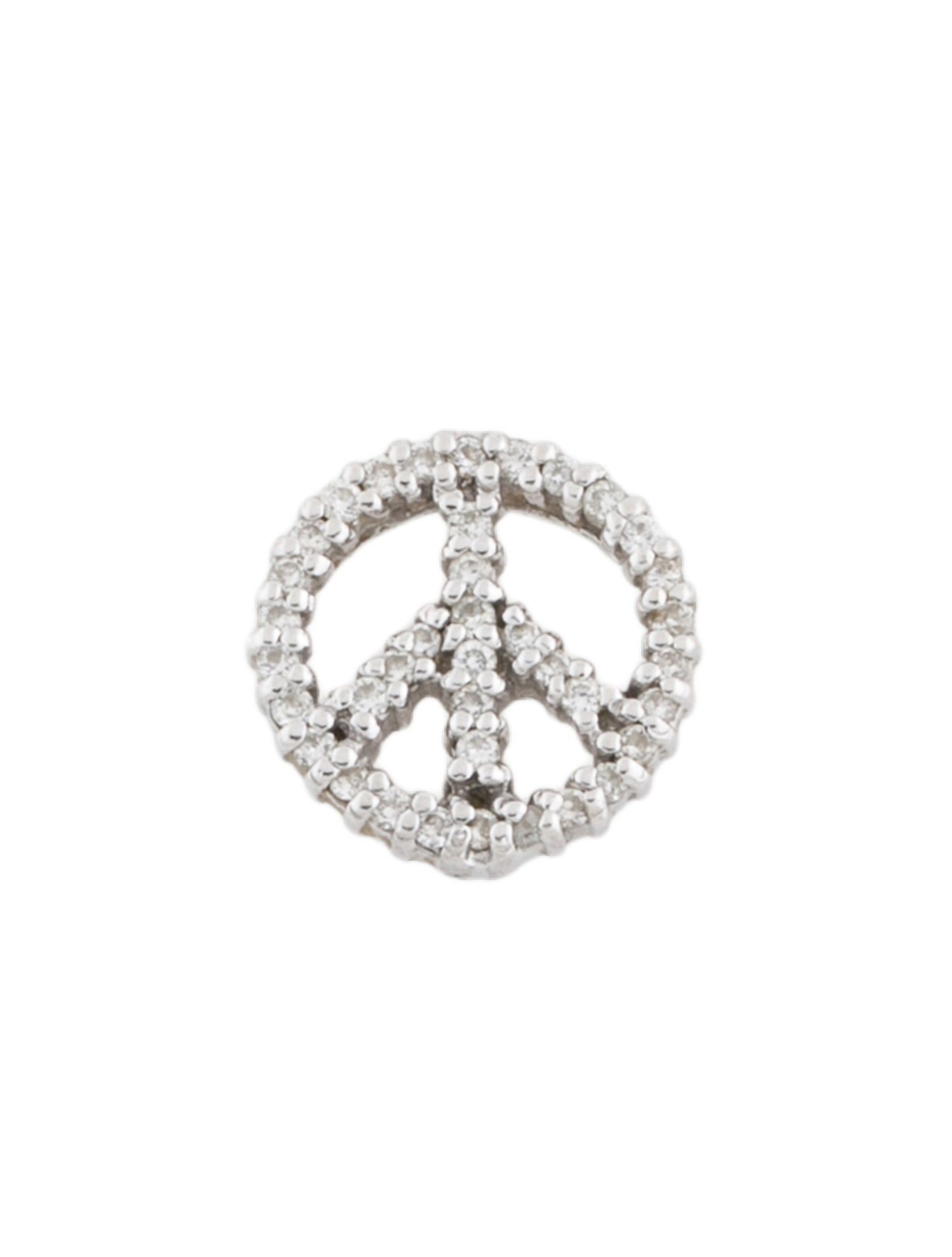 Roberto Coin 18K Diamond Peace Sign Pendant