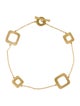 Roberto Coin 18K Square Station Toggle Bracelet