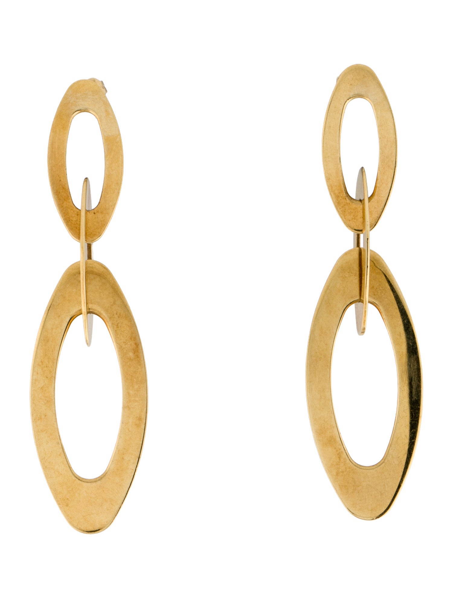 Roberto Coin 18K Chic and Shine Oval Link Drop Earrings