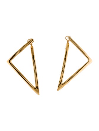 Roberto Coin 18K Open Triangle Drop Earrings
