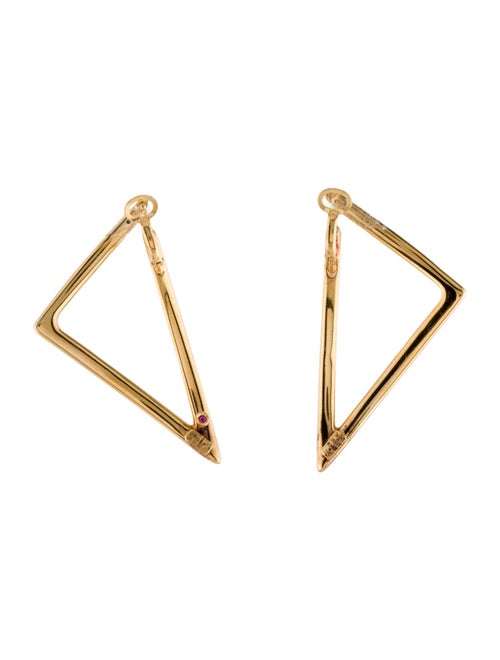 Roberto Coin 18K Open Triangle Drop Earrings