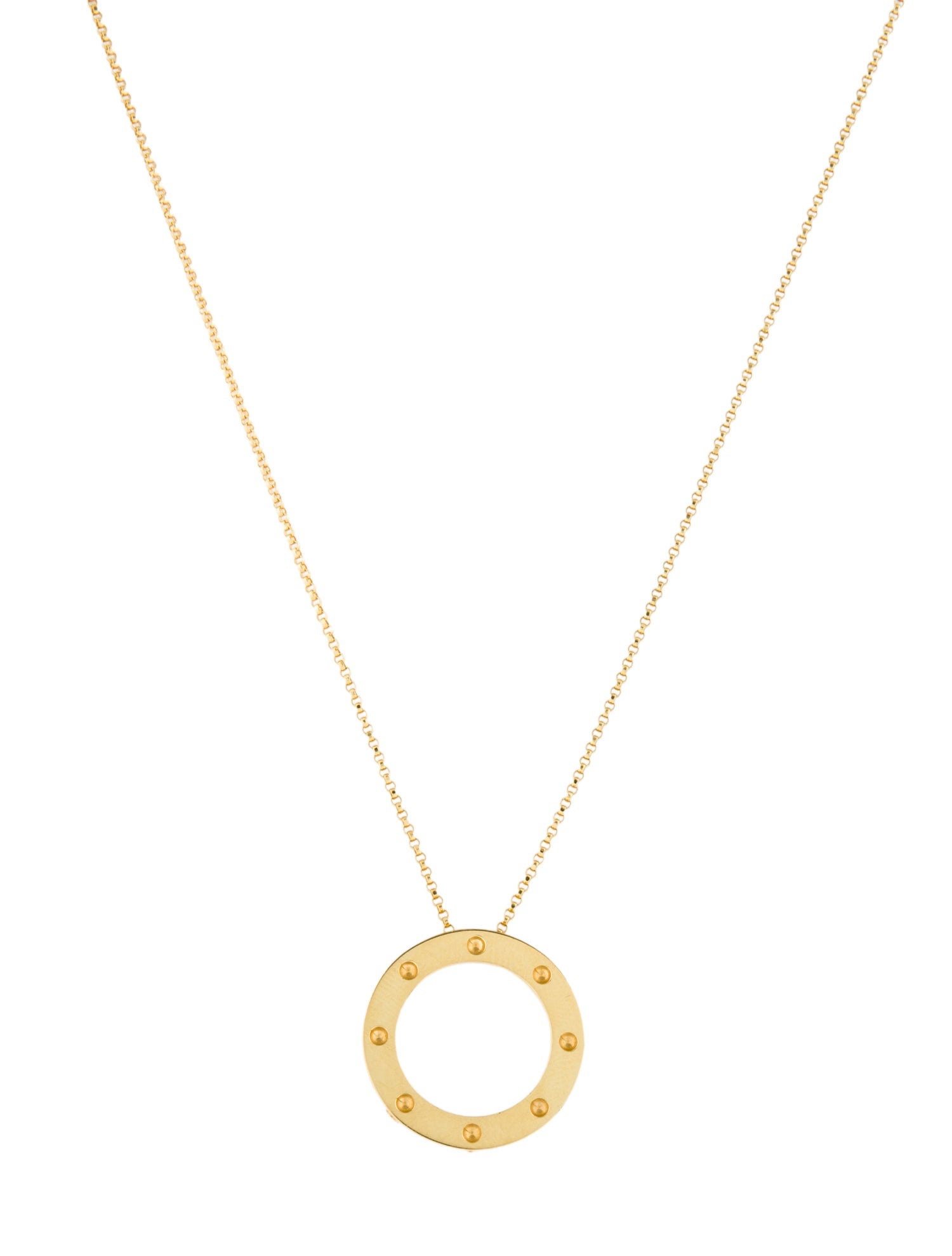 Roberto Coin 18K Pois Moi Pendant Necklace
