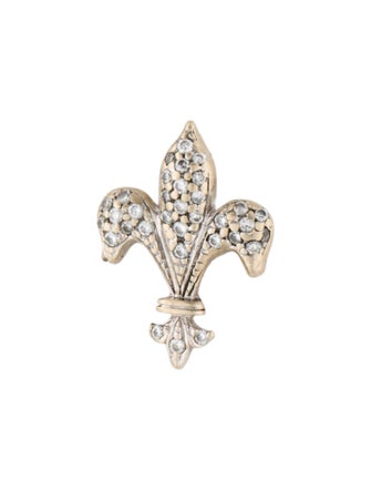 Roberto Coin 18K Diamond Fleur De Lis Pendant