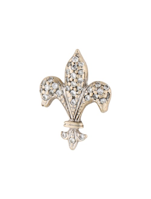 Roberto Coin 18K Diamond Fleur De Lis Pendant