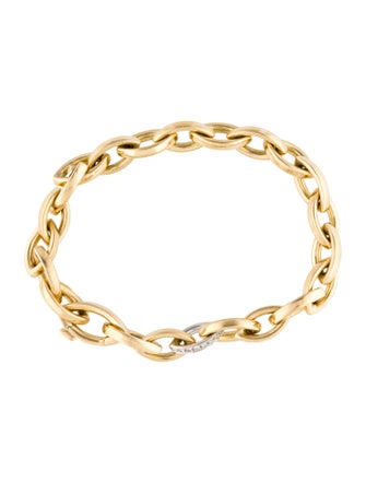 Roberto Coin 18K Diamond Link Bracelet