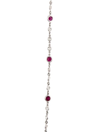 Roberto Coin 18K 9.60ctw Ruby & Diamonds By The Inch Endless Long Necklace