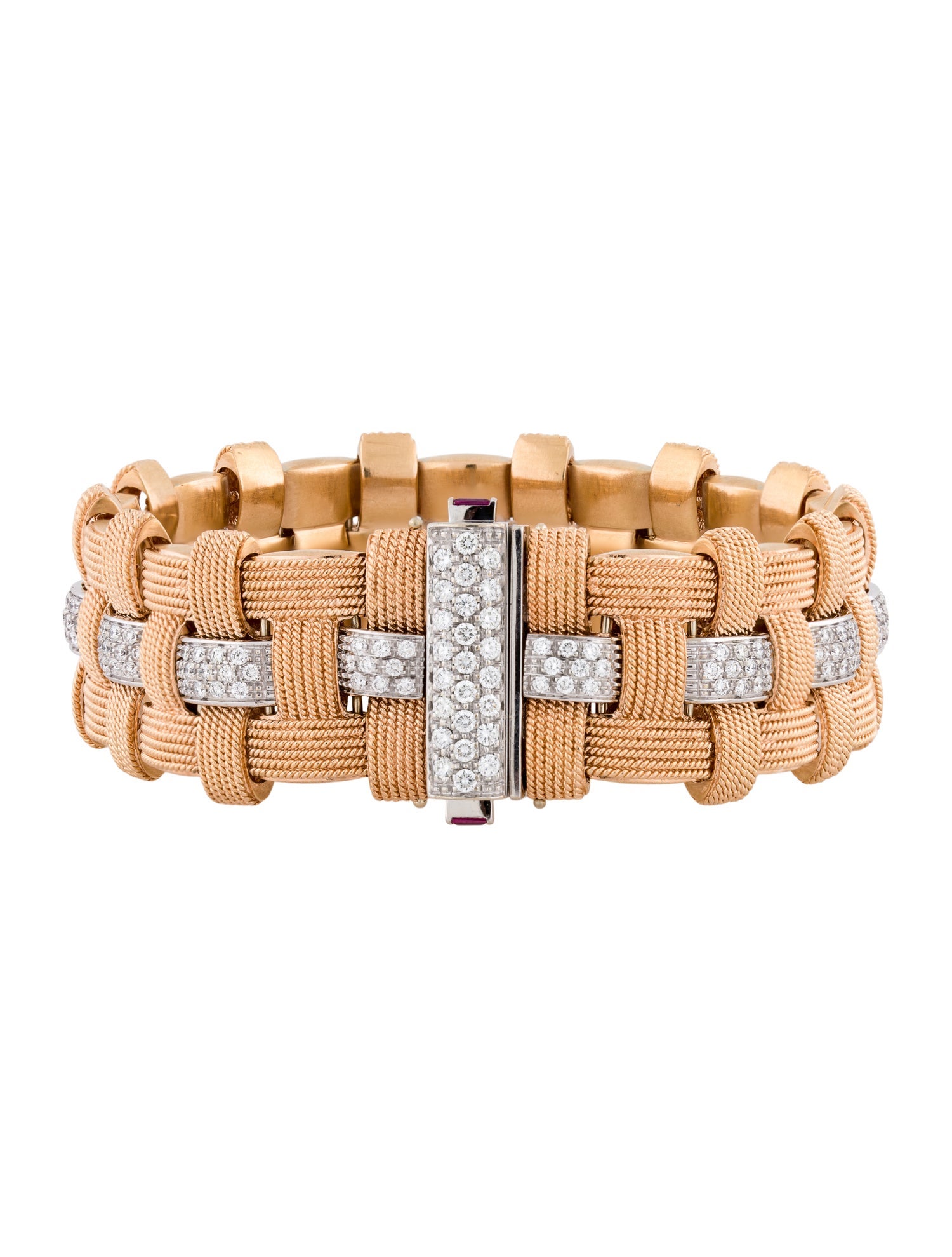 Roberto Coin 18K 2.11ctw Diamond Magnifica Link Bracelet