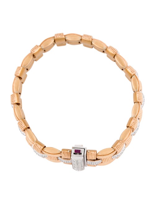 Roberto Coin 18K 2.11ctw Diamond Magnifica Link Bracelet