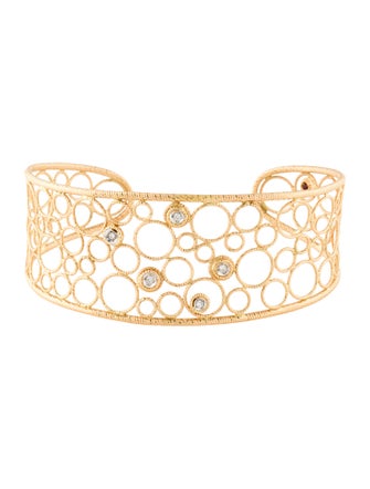 Roberto Coin 18K Diamond Bollicine Cuff Bracelet