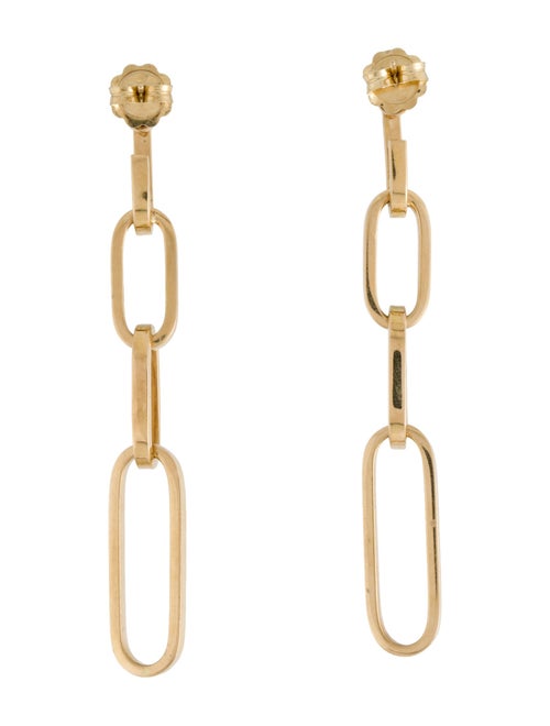 Roberto Coin 18K Diamond Navarra Chain Link Drop Earrings