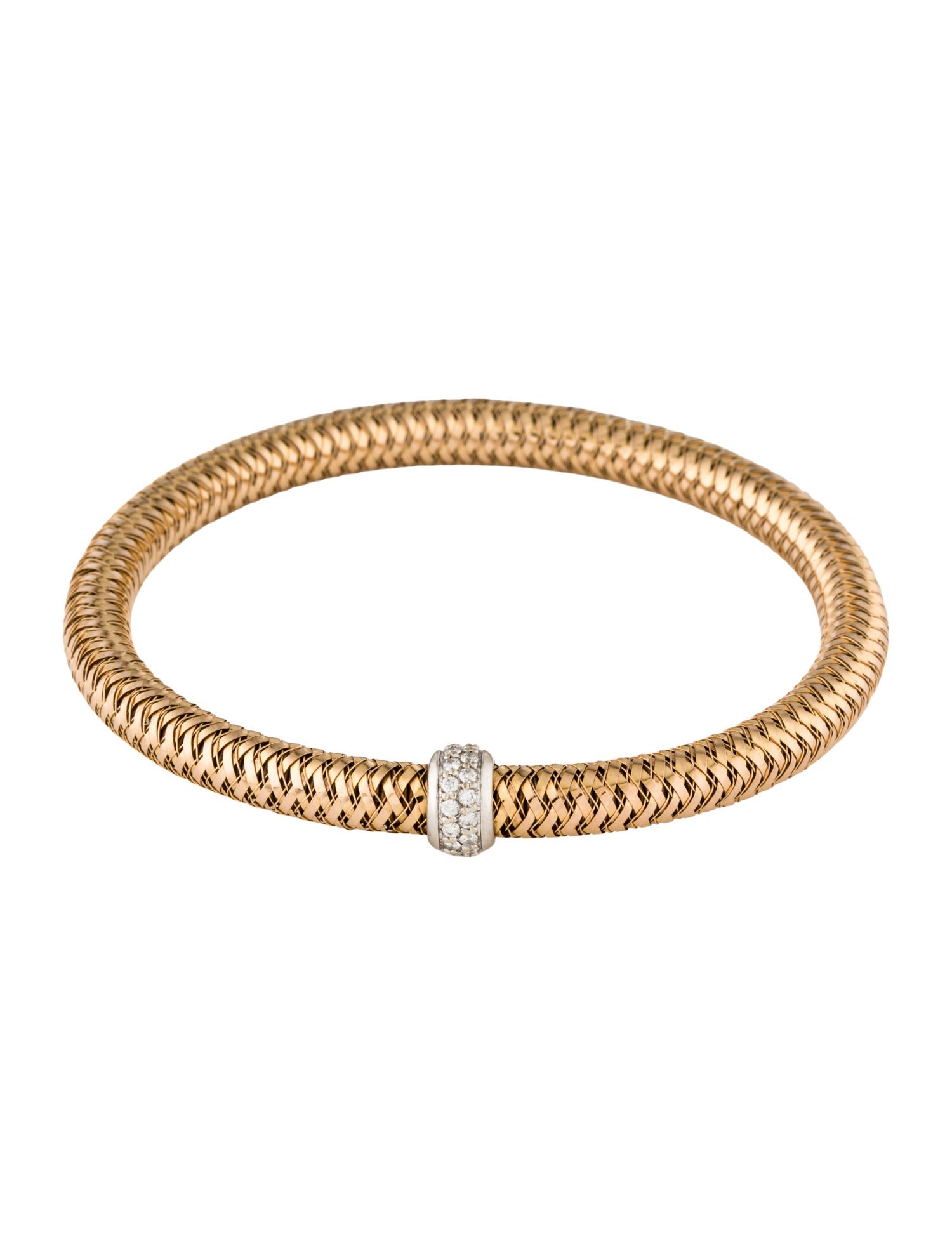 Roberto Coin 18K Diamond Primavera Flex Bracelet