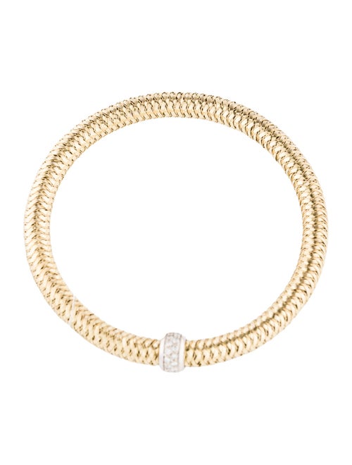 Roberto Coin 18K Diamond Primavera Station Flex Bracelet