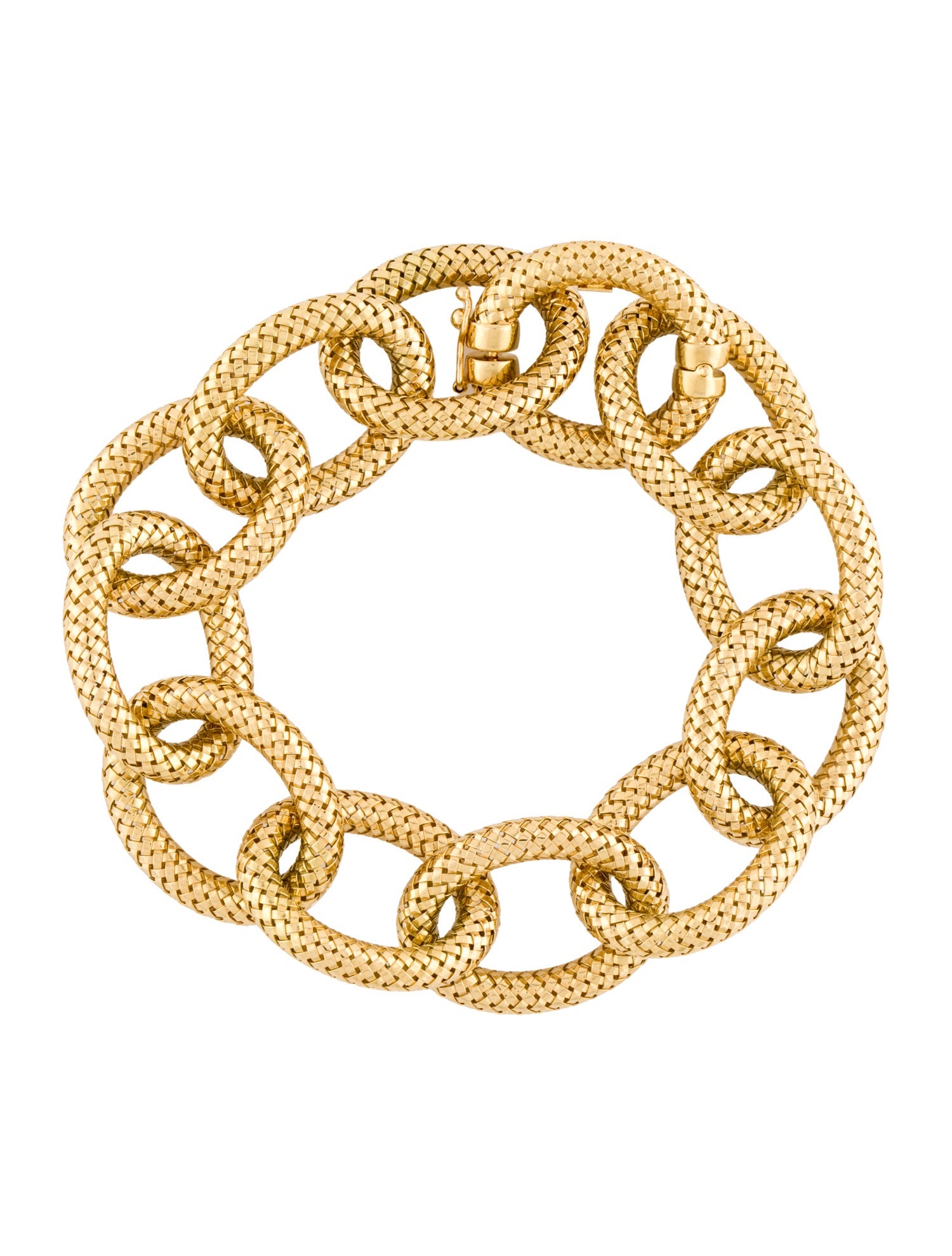 Roberto Coin 18K Oval Mesh Link Bracelet
