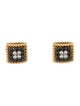 Roberto Coin 18K Palazzo Ducale Diamond Square Studs
