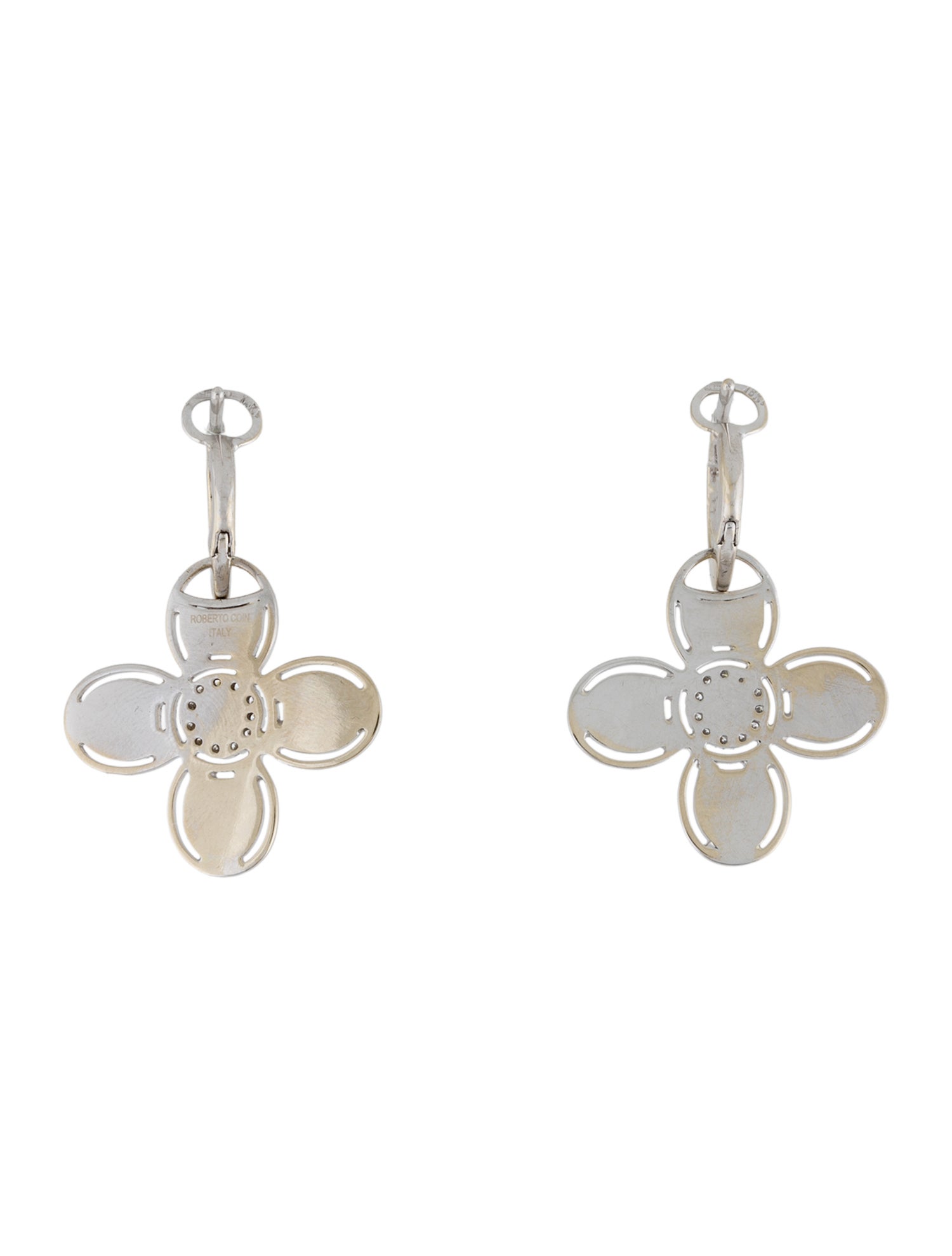 Roberto Coin 18K Diamond Ceramic Drop Earrings