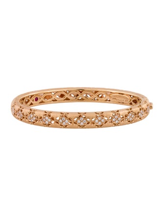 Roberto Coin 18K Ruby & Diamond Satin Bangle